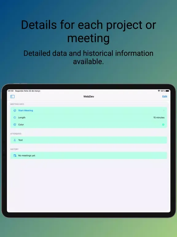 Scrum Meetings iPad  स्क्रीनशॉट