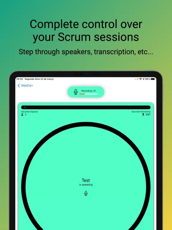 Scrum Meetings iPad  स्क्रीनशॉट
