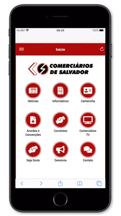Ảnh chụp màn hình của Comerciários de Salvador