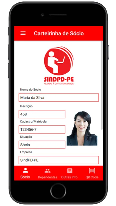 Ảnh chụp màn hình của Carteirinha SINDPD-PE