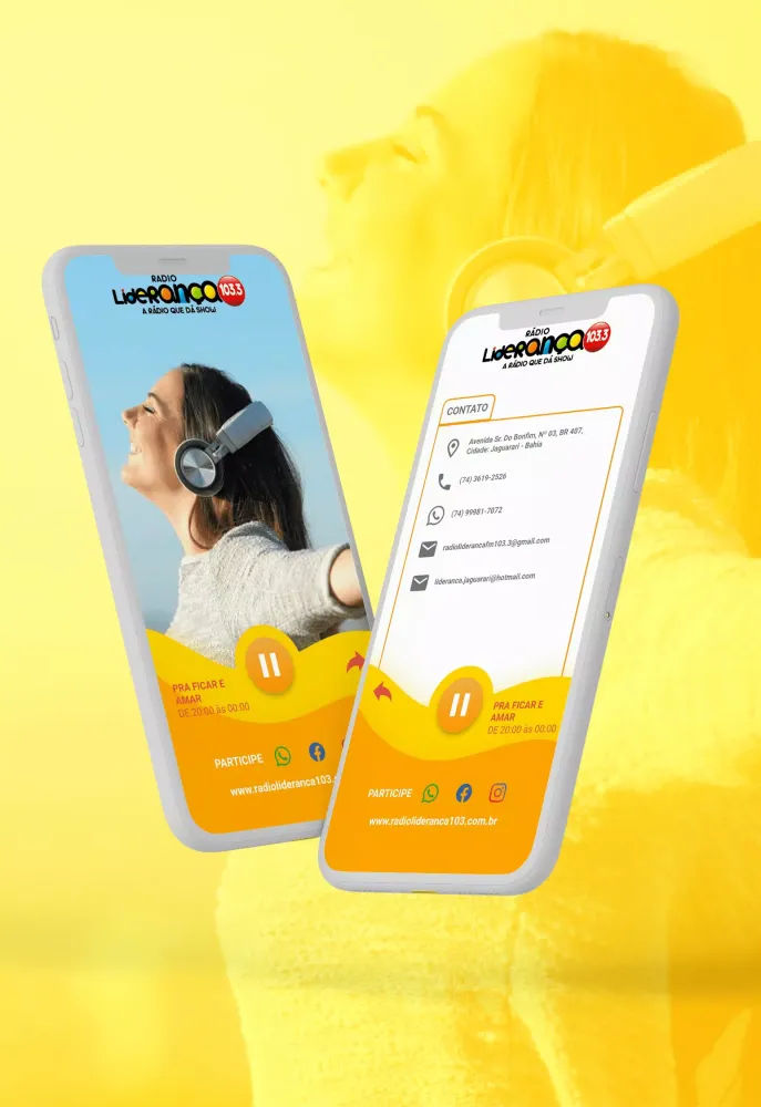 Capturas de tela do Liderança FM 103.3 Jaguarari