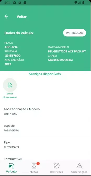 Meu Detran CE应用截图