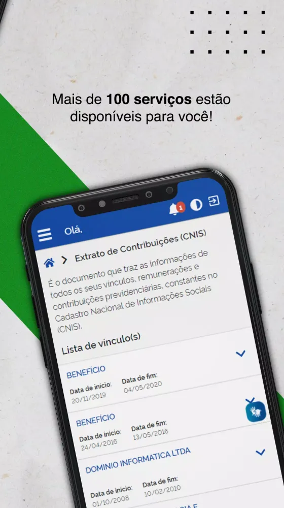 Скриншоты Meu INSS