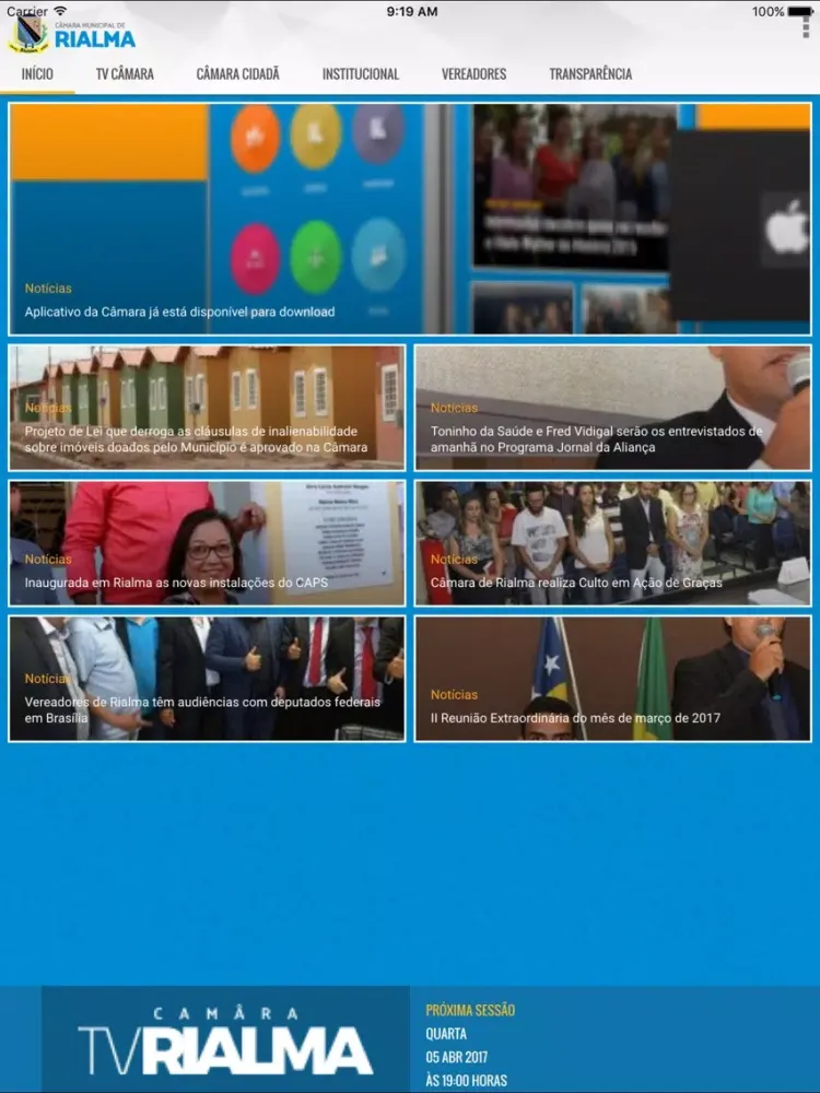 Screenshot di Câmara Rialma iPad 