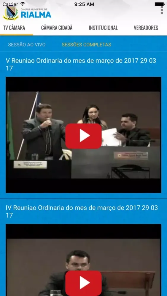Screenshot di Câmara Rialma