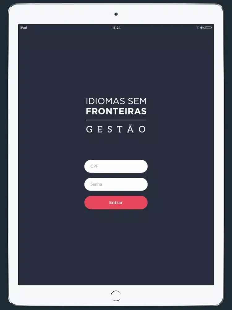 Capturas de tela do IsF-Gestão iPad 