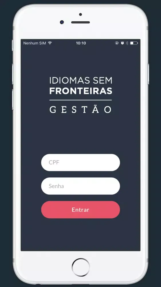 Capturas de tela do IsF-Gestão