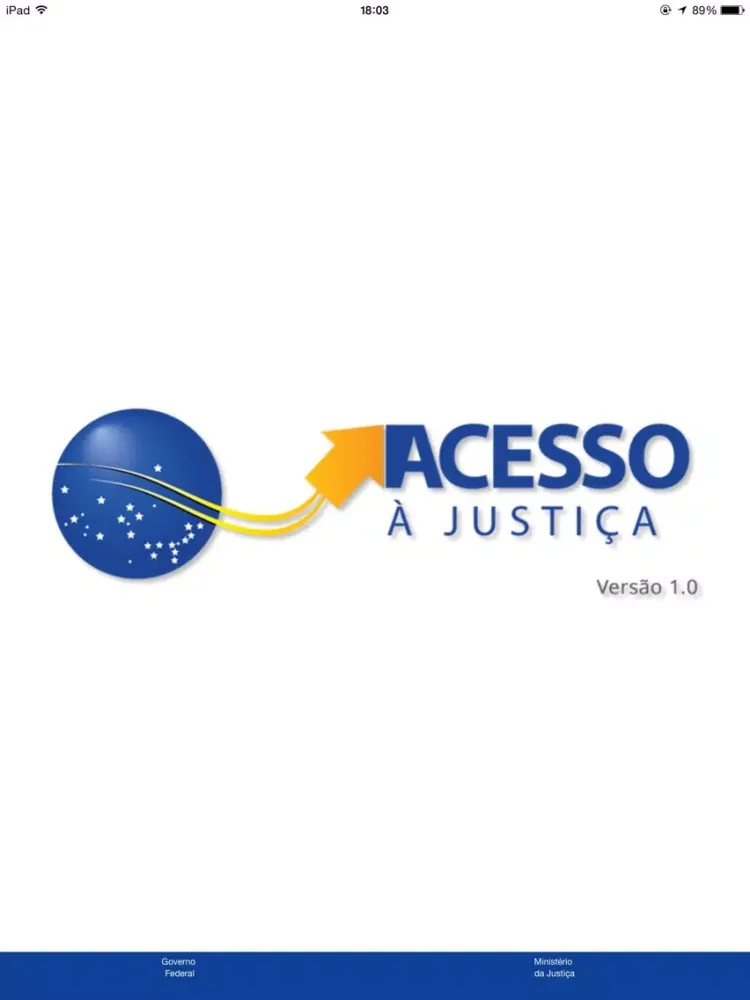 Capturas de tela do Atlas de Acesso à Justiça iPad 