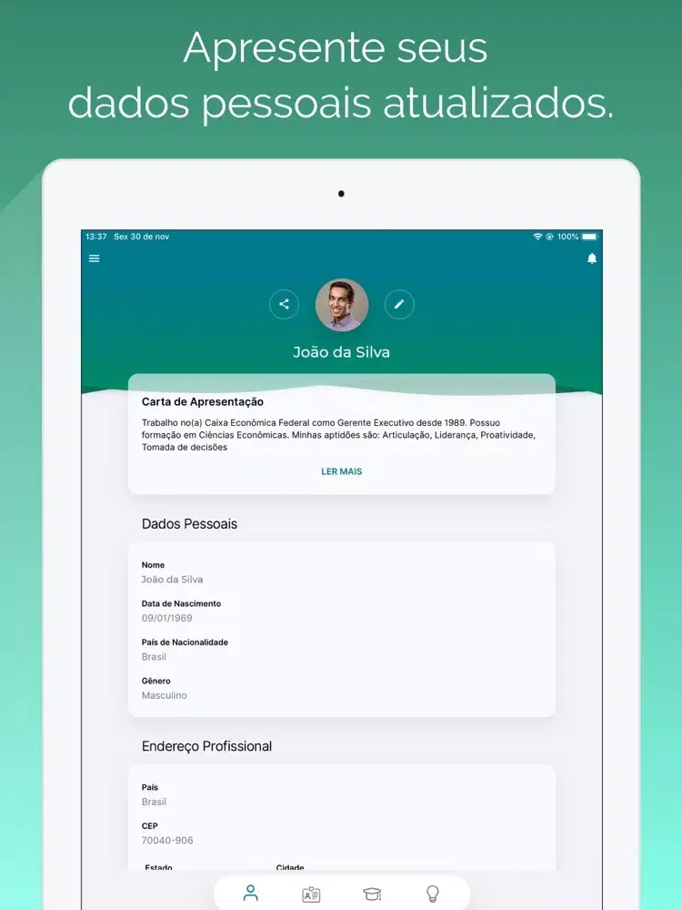 Screenshot di Sigepe Banco de Talentos iPad 