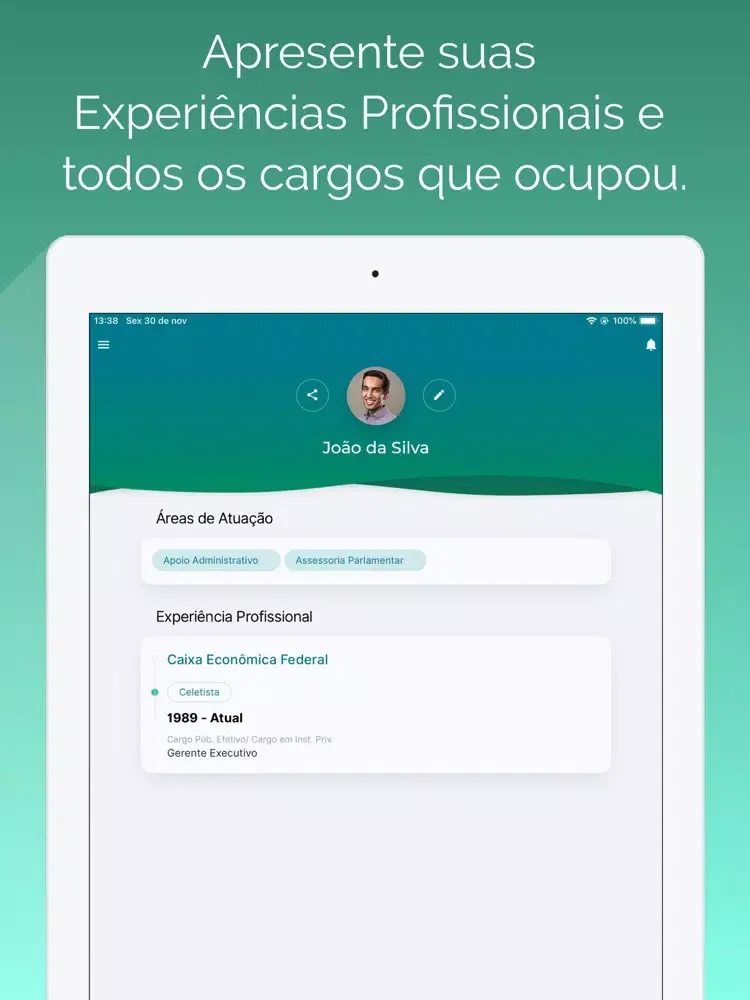 Screenshot di Sigepe Banco de Talentos iPad 