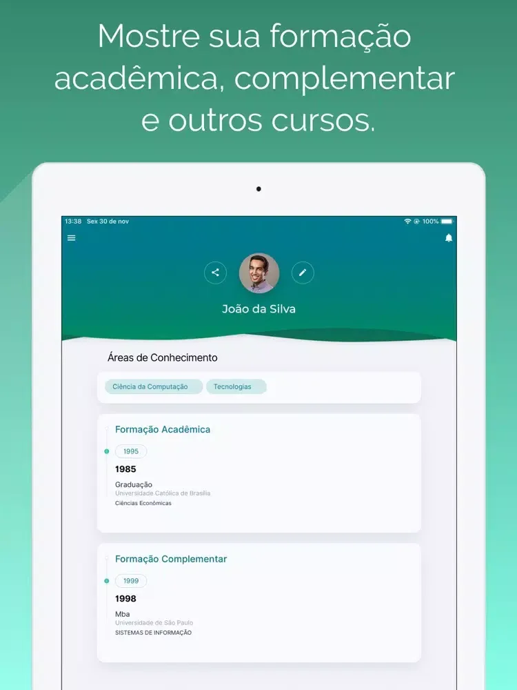 Screenshot di Sigepe Banco de Talentos iPad 