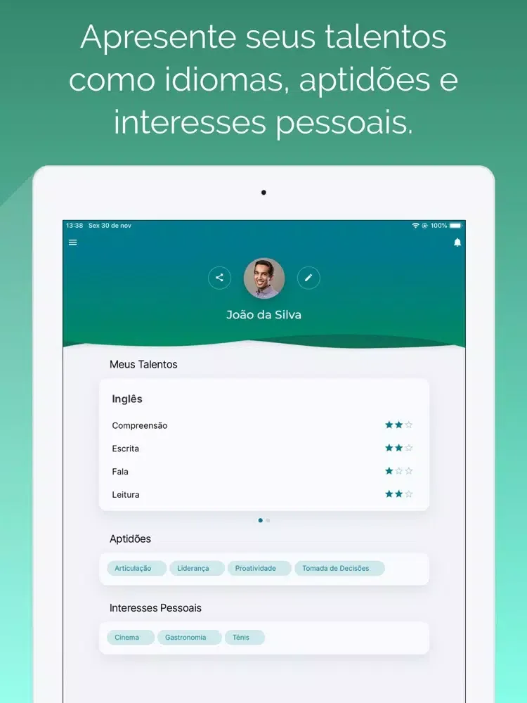 Screenshot di Sigepe Banco de Talentos iPad 