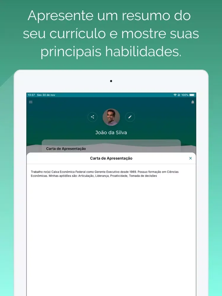 Screenshot di Sigepe Banco de Talentos iPad 