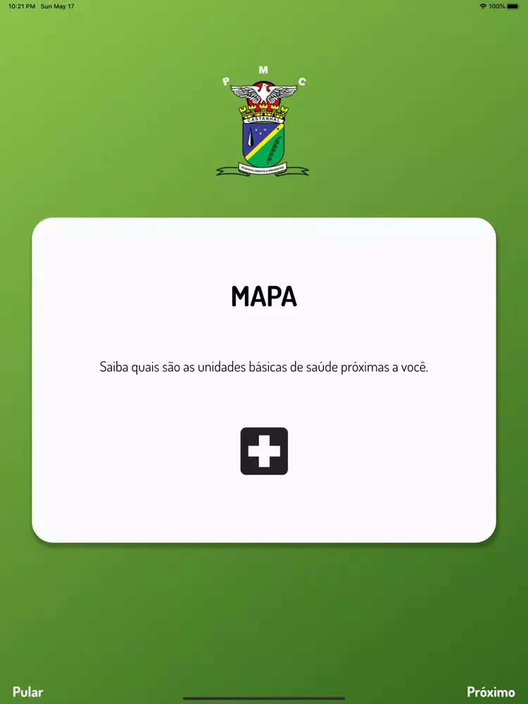 Tangkapan skrin Prefeitura de Castanhal iPad 