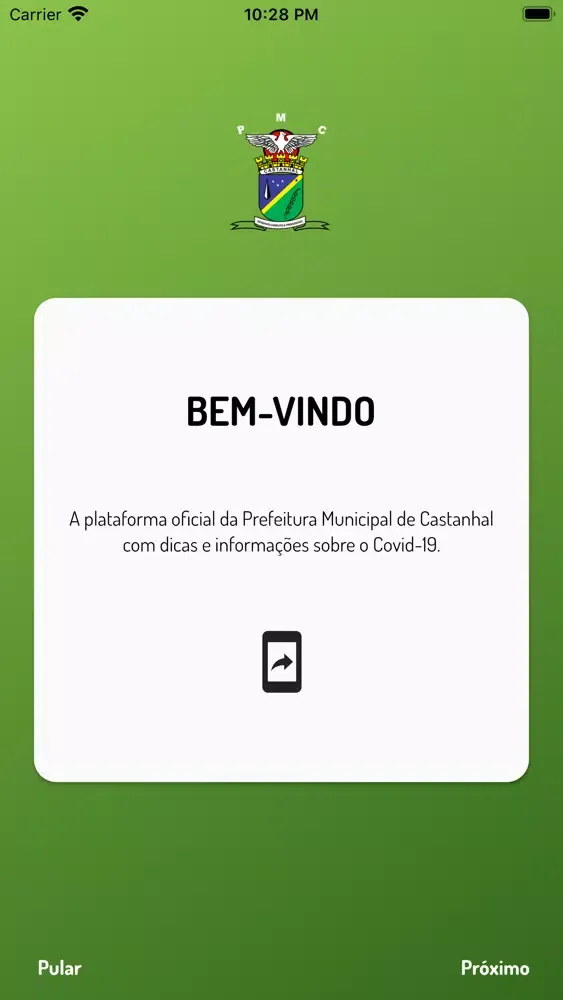 Tangkapan skrin Prefeitura de Castanhal