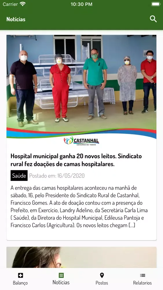 Tangkapan skrin Prefeitura de Castanhal
