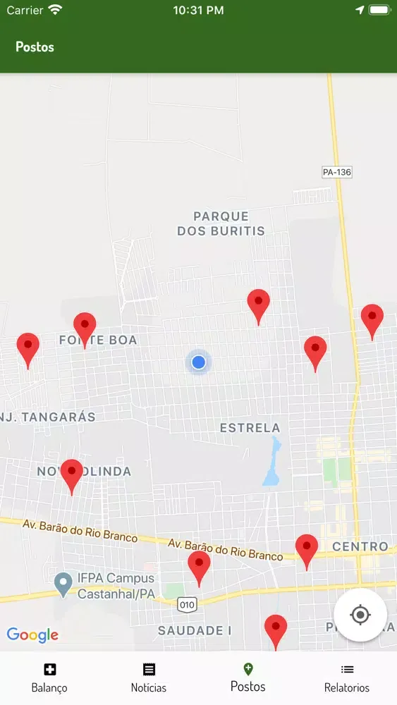 Tangkapan skrin Prefeitura de Castanhal