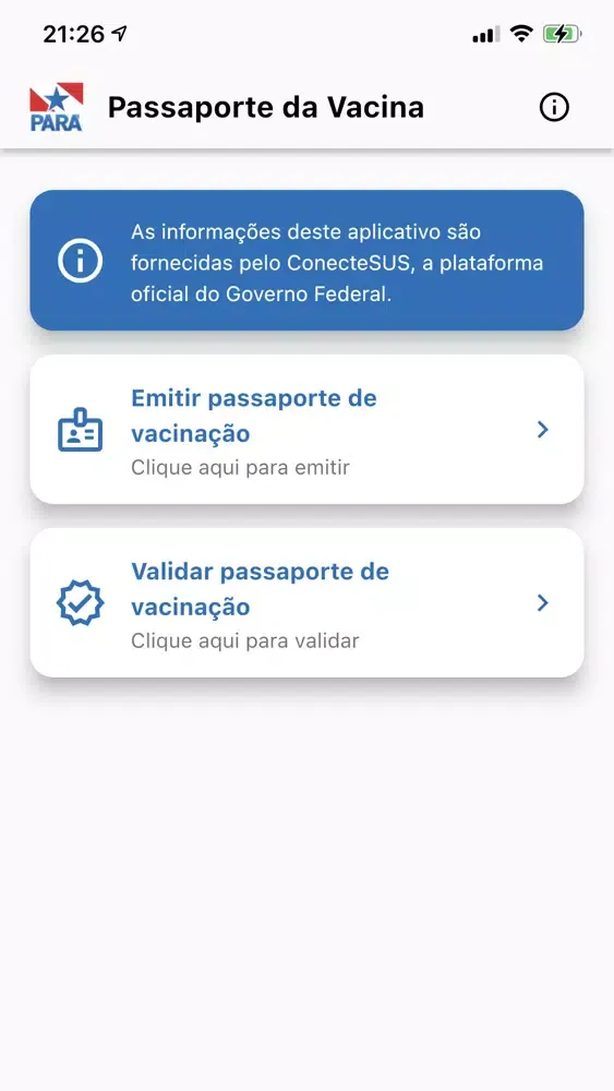 Passaporte da Vacina - Pará Screenshots