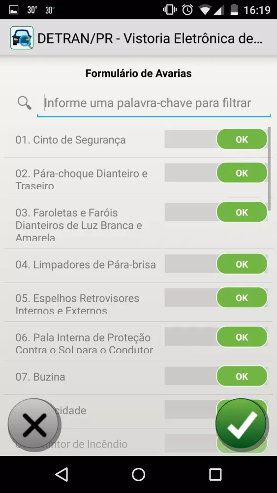Vistoria Digital de Veículos 스크린샷