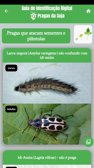 Capturas de pantalla de GID Pragas da Soja
