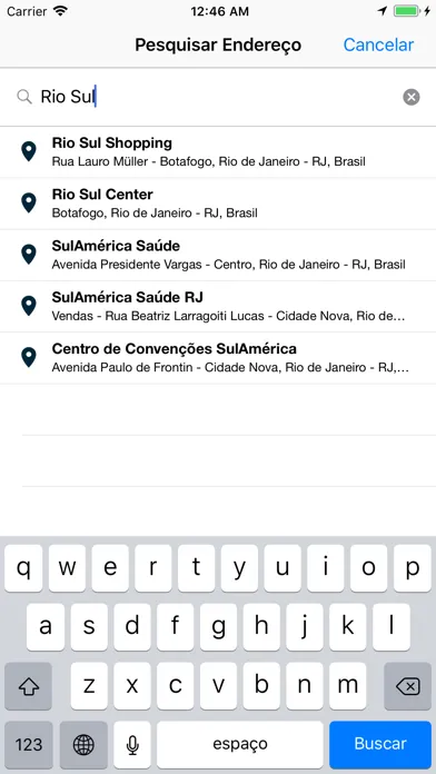 Скриншоты TAXI.RIO - Passageiro