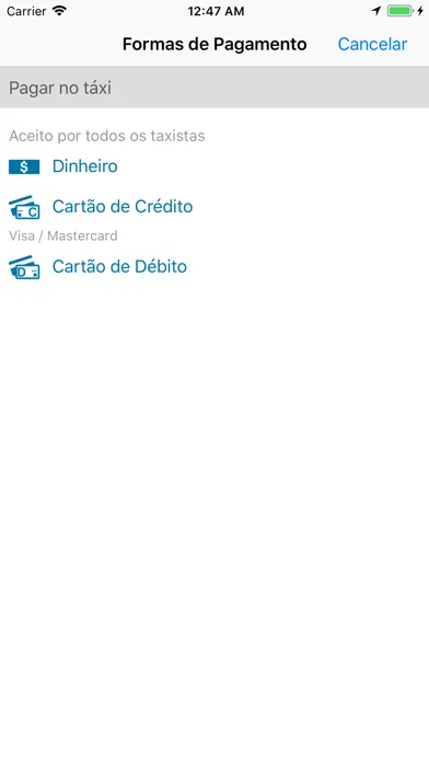 Скриншоты TAXI.RIO - Passageiro