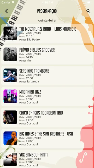 Rio das Ostras Jazz e Blues سکرین شاٹس