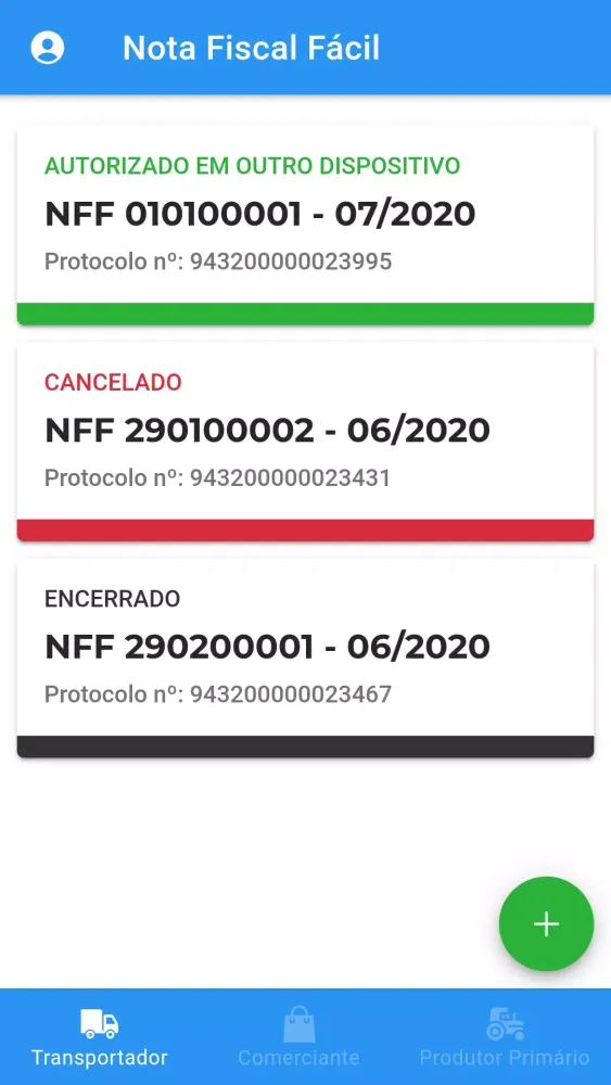 Capturas de pantalla de Nota Fiscal Fácil
