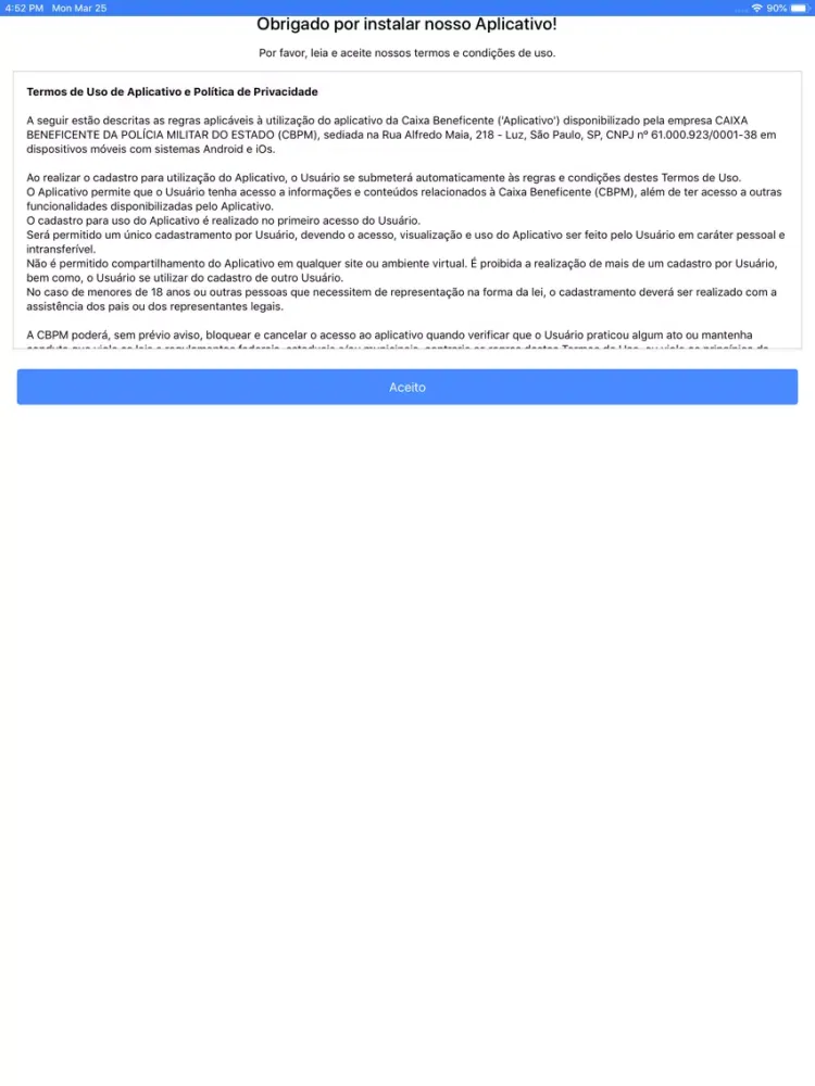 Caixa Beneficente SP iPad  سکرین شاٹس
