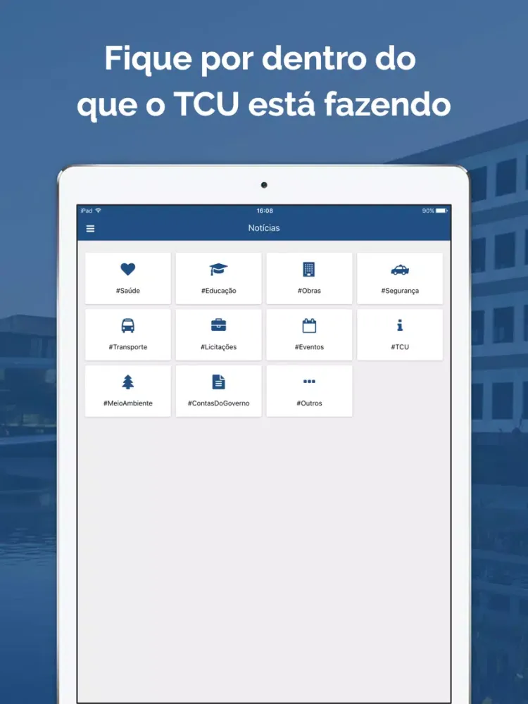 Screenshot di #EuFiscalizo iPad 