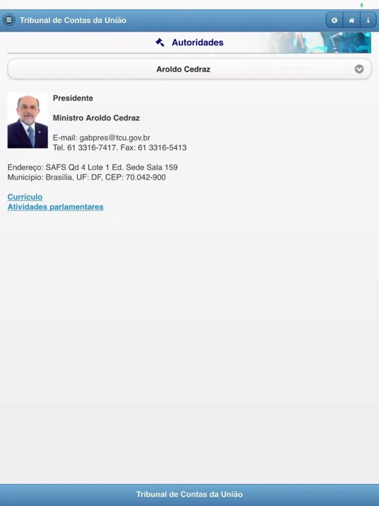 Tribunal de Contas da União iPad  স্ক্রিনশট