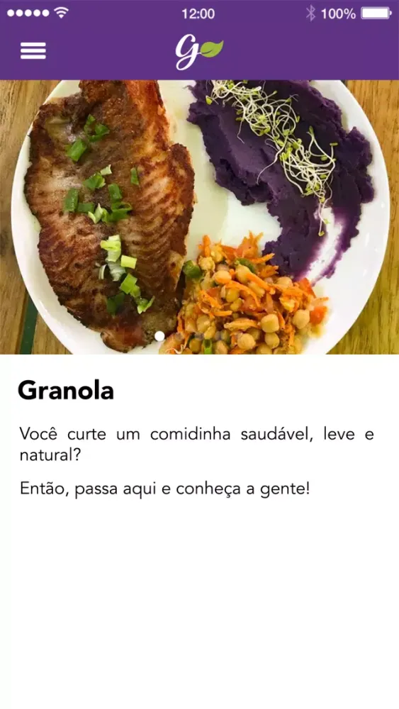 Capturas de tela do Granola