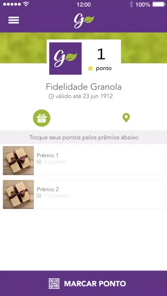 Capturas de tela do Granola