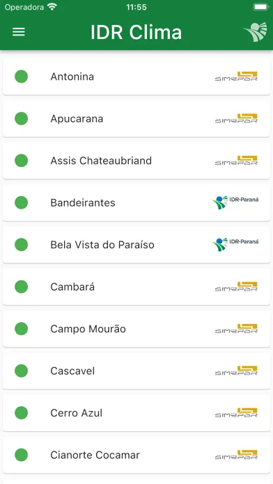 Capturas de pantalla de IDR Clima