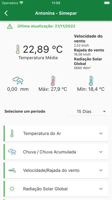 Capturas de pantalla de IDR Clima