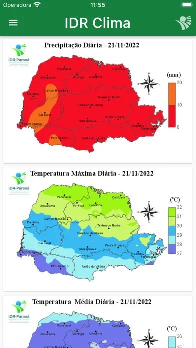 Capturas de pantalla de IDR Clima