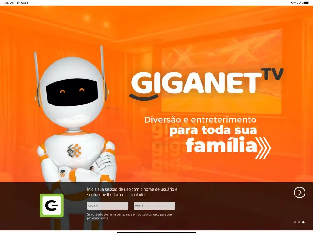 Скриншоты Giganet TV+ iPad 