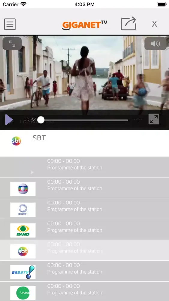 Скриншоты Giganet TV+