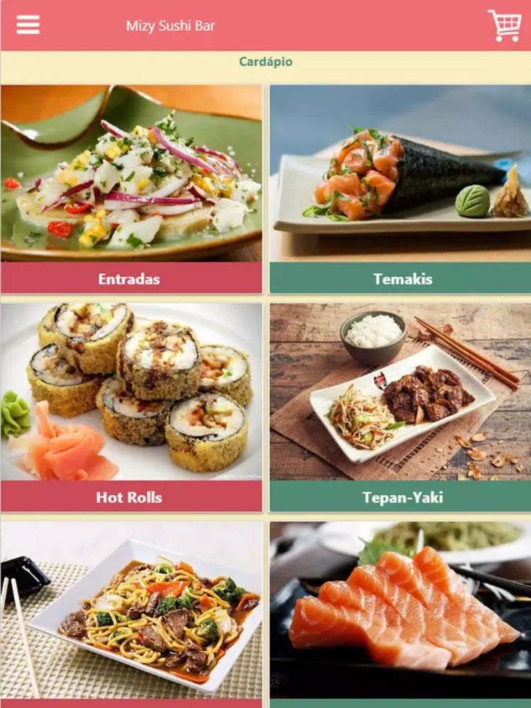 Mizy Sushi Bar iPad Screenshots