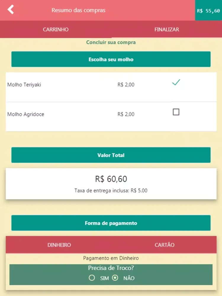 Mizy Sushi Bar iPad Screenshots