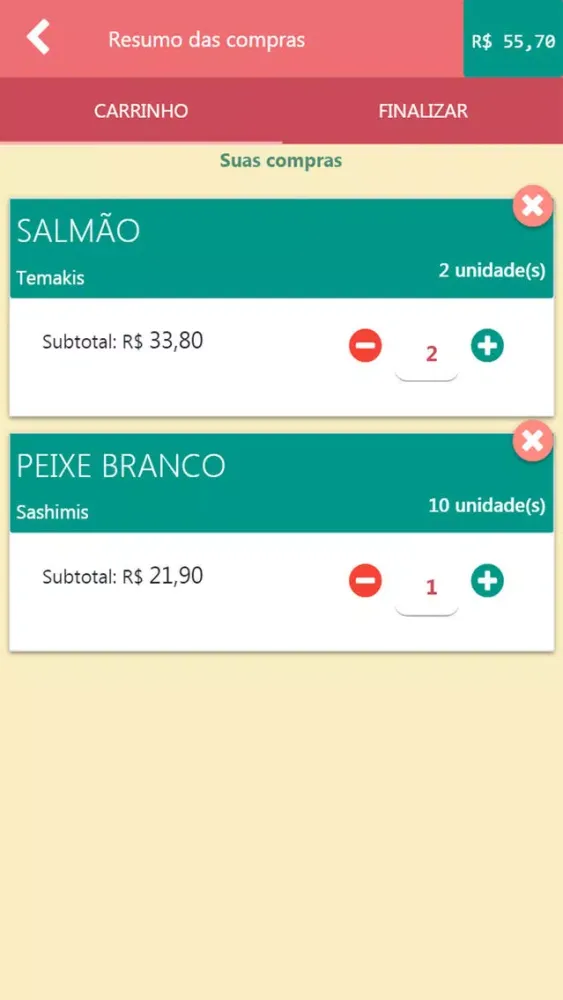 Mizy Sushi Bar Screenshots