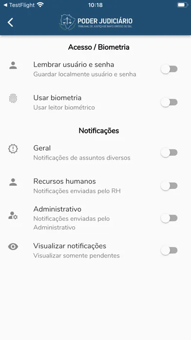 TJMS Identidade Funcional 스크린샷