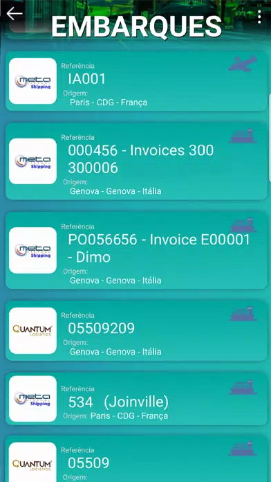 Capturas de pantalla de CCM - Cargo Connect Manager
