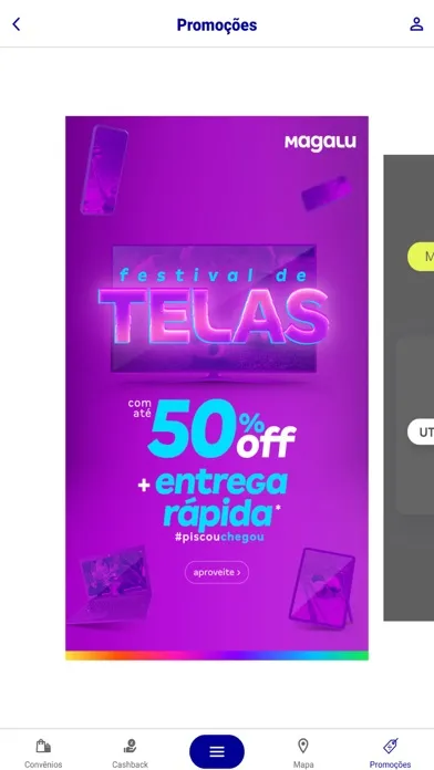 Capturas de tela do Clube AMO-DF