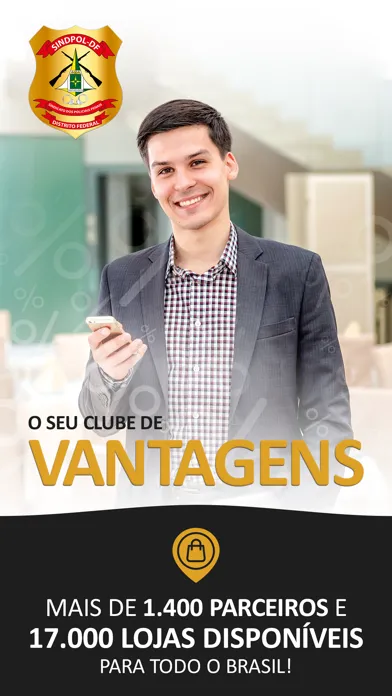 Capturas de tela do Clube SINDPOL-DF