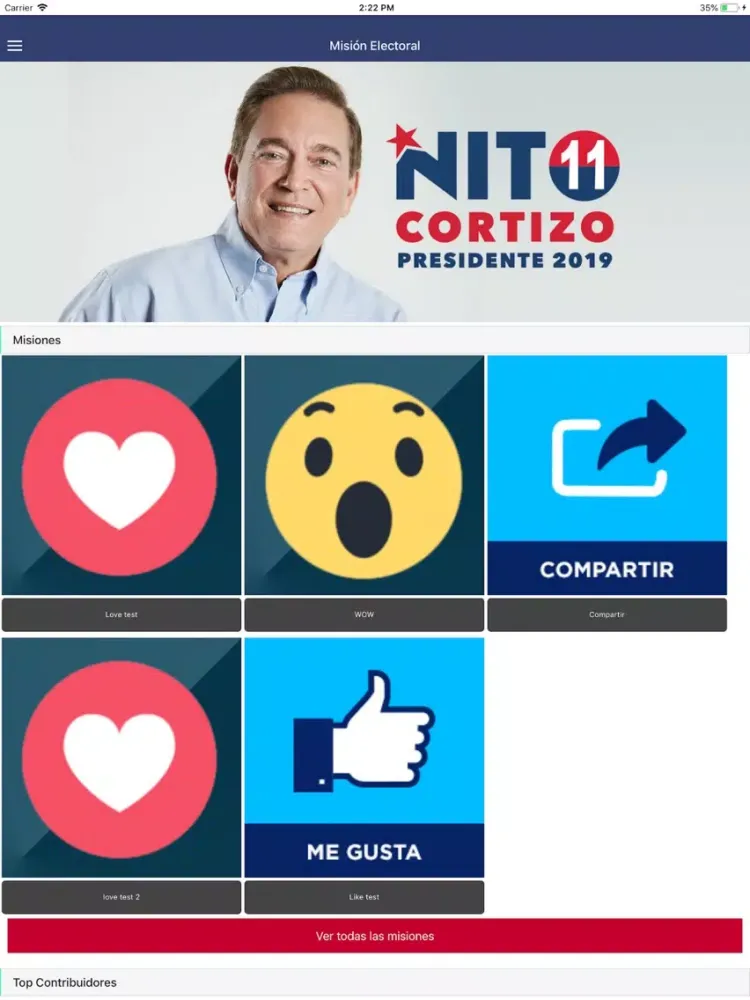 Capturas de pantalla de Mision Electoral iPad 