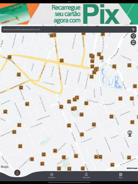 Screenshot di Cartão Metrocard iPad 