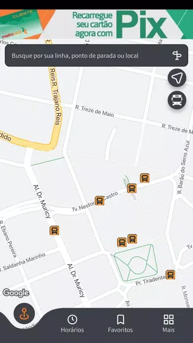 Screenshot di Cartão Metrocard
