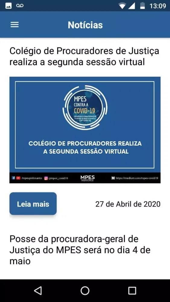 MPES Cidadão スクリーンショット