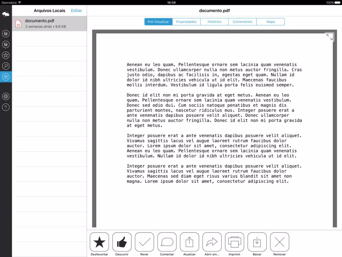 Ảnh chụp màn hình của MPCloud iPad 